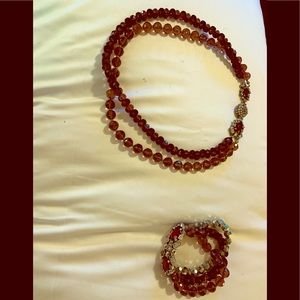 Necklace with matching bracelet